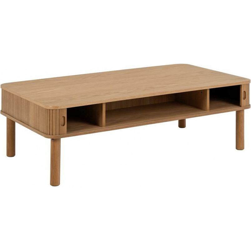 Stolik Langley Actona | 130x70cm | Schowek | Dąb