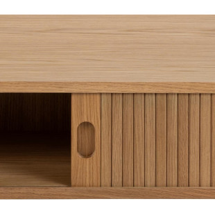 Stolik Langley Actona | 130x70cm | Schowek | Dąb