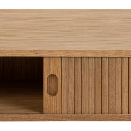 Stolik Langley Actona | 130x70cm | Schowek | Dąb