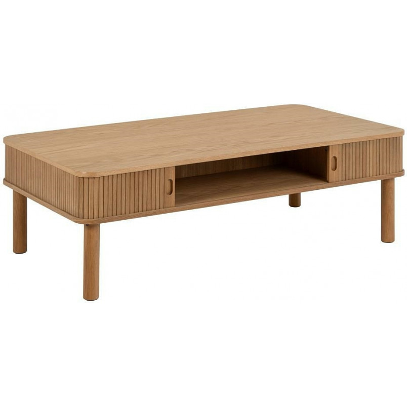 Stolik Langley Actona | 130x70cm | Schowek | Dąb