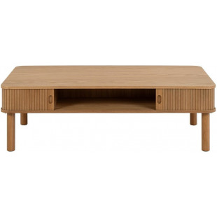 Stolik Langley Actona | 130x70cm | Schowek | Dąb