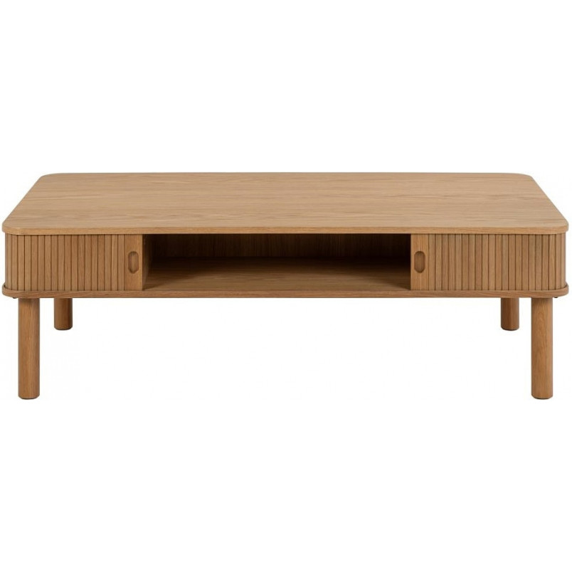 Stolik Langley Actona | 130x70cm | Schowek | Dąb