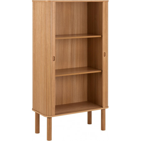 Komoda Langley Actona | Fornirowana, 80x40x145cm, Dąb Actona