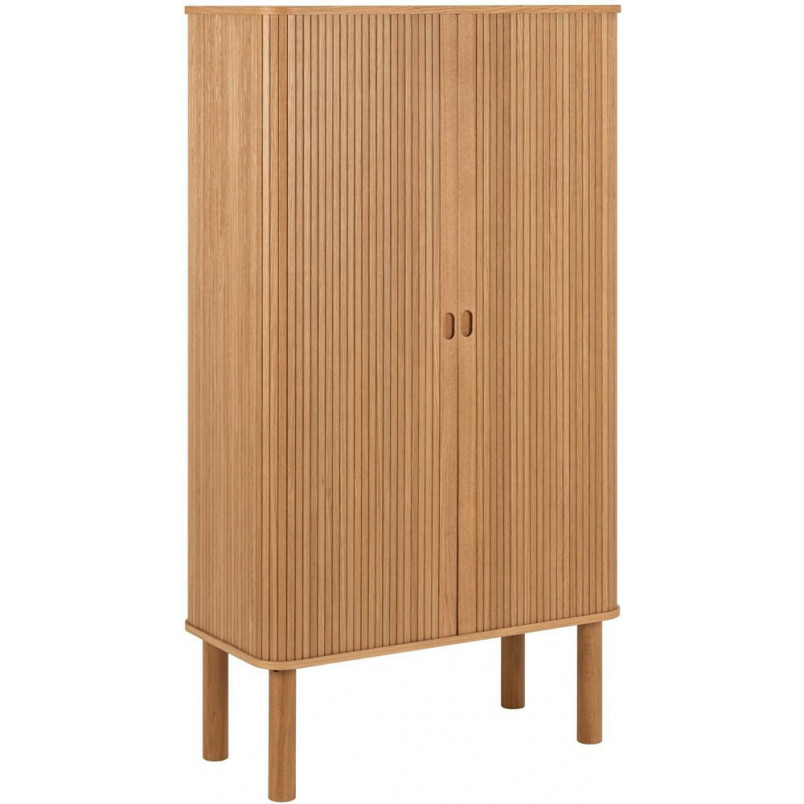 Komoda Langley Actona | Fornirowana, 80x40x145cm, Dąb Actona