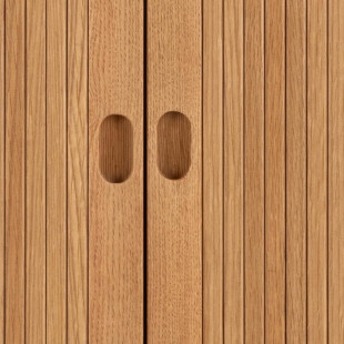 Komoda Langley Actona | Fornirowana, 80x40x145cm, Dąb Actona
