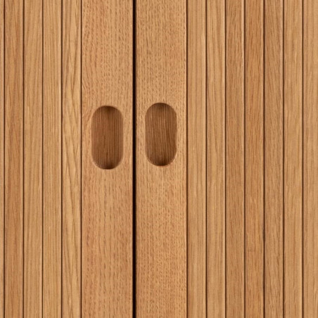 Komoda Langley Actona | Fornirowana, 80x40x145cm, Dąb Actona