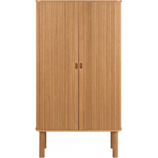 Komoda Langley Actona | Fornirowana, 80x40x145cm, Dąb Actona