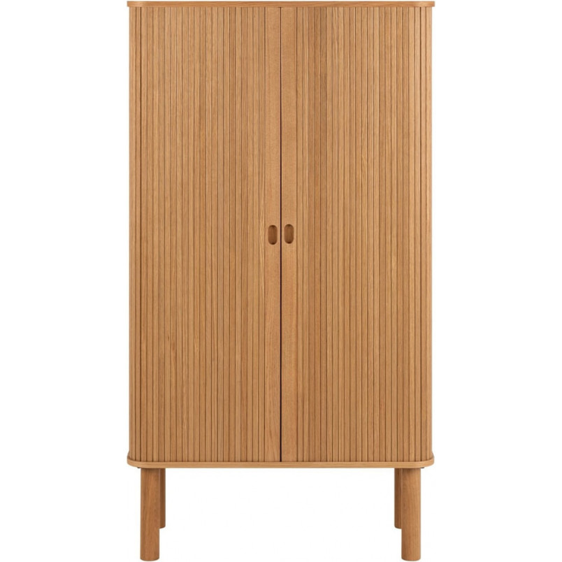 Komoda Langley Actona | Fornirowana, 80x40x145cm, Dąb Actona