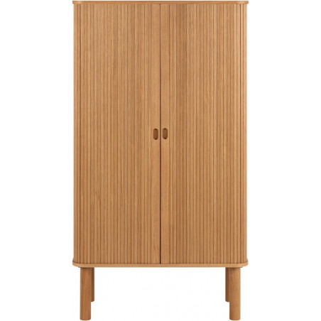 Komoda Langley Actona | Fornirowana, 80x40x145cm, Dąb Actona