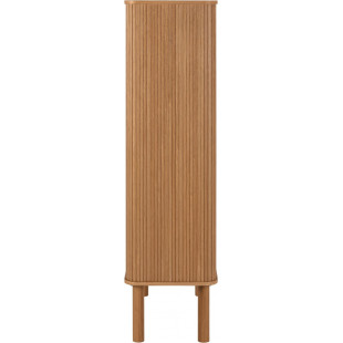 Komoda Langley Actona | Fornirowana, 80x40x145cm, Dąb Actona