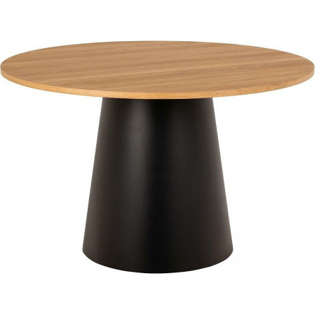 Stół Actona Soli dąb/czarny 120cm - Stylowy design | Sklep meblowy