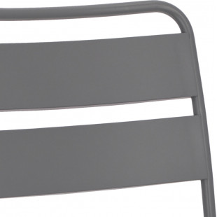 Krzesło metalowe Barco szare Intesi | Nowoczesny design