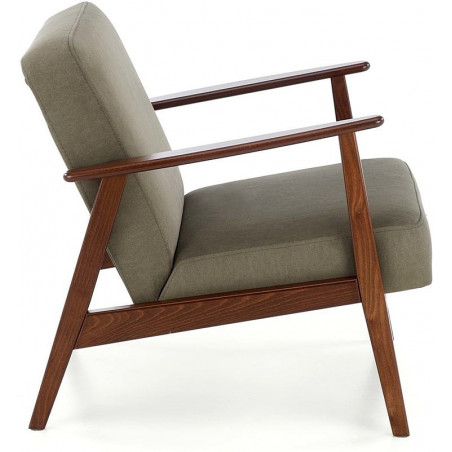 Fotel PRL Milano Halmar: Komfortowy design w kolorze oliwkowym