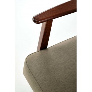 Fotel PRL Milano Halmar: Komfortowy design w kolorze oliwkowym