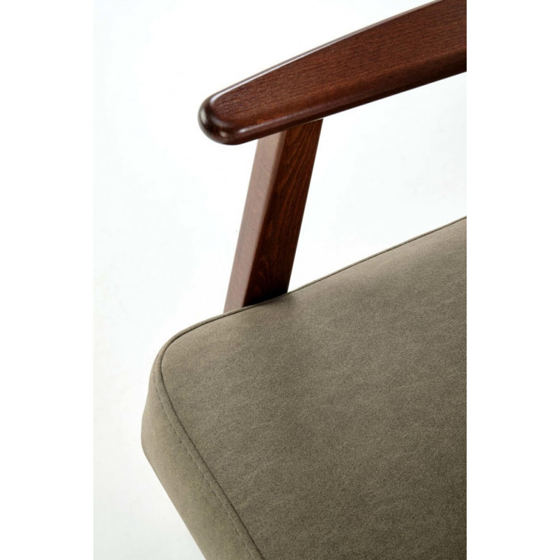 Fotel PRL Milano Halmar: Komfortowy design w kolorze oliwkowym