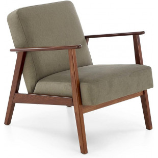 Fotel PRL Milano Halmar: Komfortowy design w kolorze oliwkowym