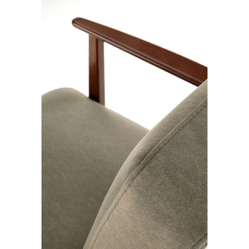 Fotel PRL Milano Halmar: Komfortowy design w kolorze oliwkowym