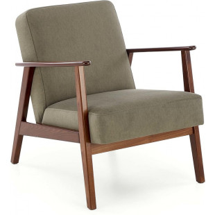 Fotel PRL Milano Halmar: Komfortowy design w kolorze oliwkowym