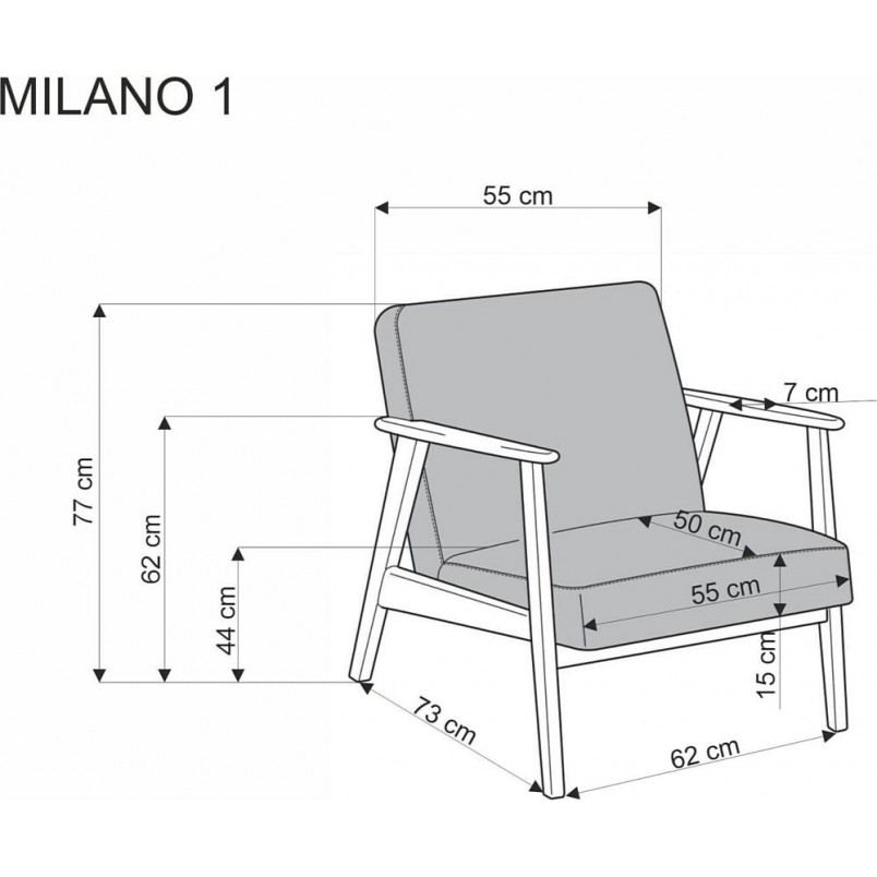 Fotel PRL Milano Halmar: Komfortowy design w kolorze oliwkowym
