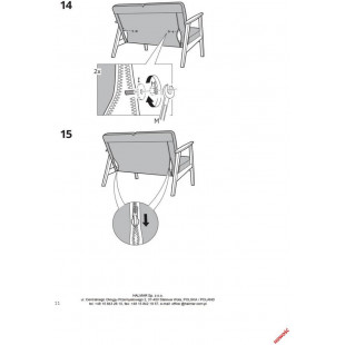 Sofa 2-osobowa PRL Halmar | Design vintage Milano 120cm