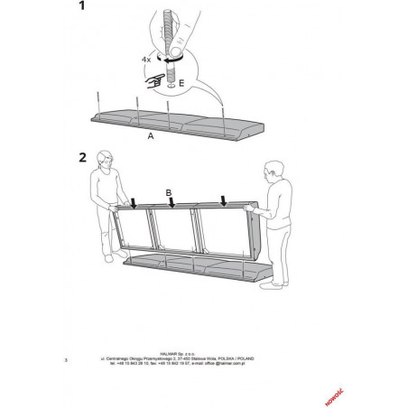 Sofa 3-osobowa PRL Halmar: Design i Komfort | Milano 175cm