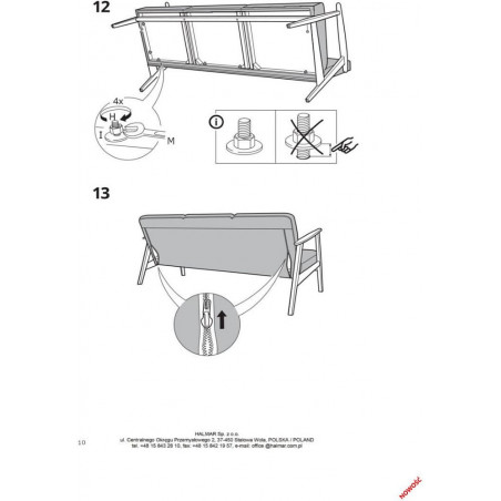 Sofa 3-osobowa PRL Halmar: Design i Komfort | Milano 175cm