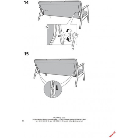 Sofa 3-osobowa PRL Halmar: Design i Komfort | Milano 175cm