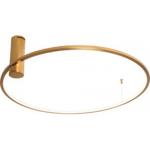 Plafon okrągły nowoczesny Queen 80cm 3000K szczotkowane złoto MaxLight