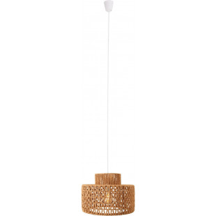 Lampa wisząca boho Raffle | Brązowa, pleciona | MaxLight