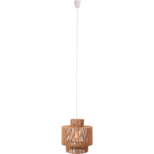 Lampa wisząca boho Labriz | Brązowa, pleciona | MaxLight