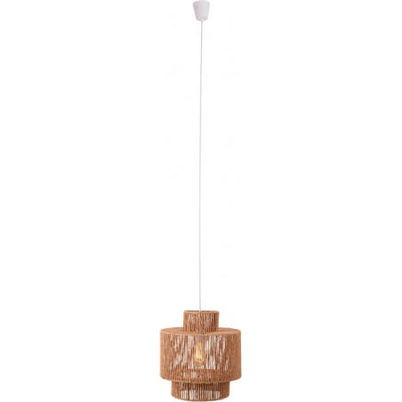 Lampa wisząca boho Labriz | Brązowa, pleciona | MaxLight