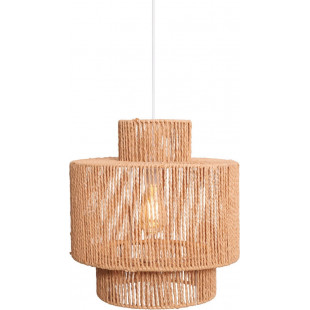 Lampa wisząca boho Labriz | Brązowa, pleciona | MaxLight