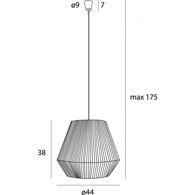 Lampa wisząca boho Praslin 44cm - MaxLight | Stylowe oświetlenie