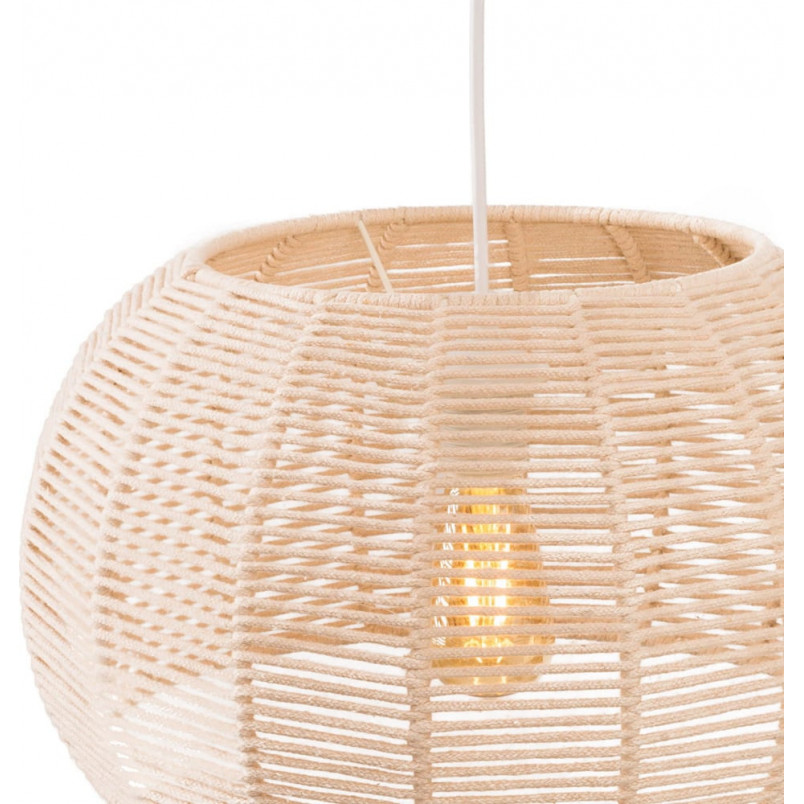 Lampa wisząca boho Praslin - MaxLight | Beżowa, E27