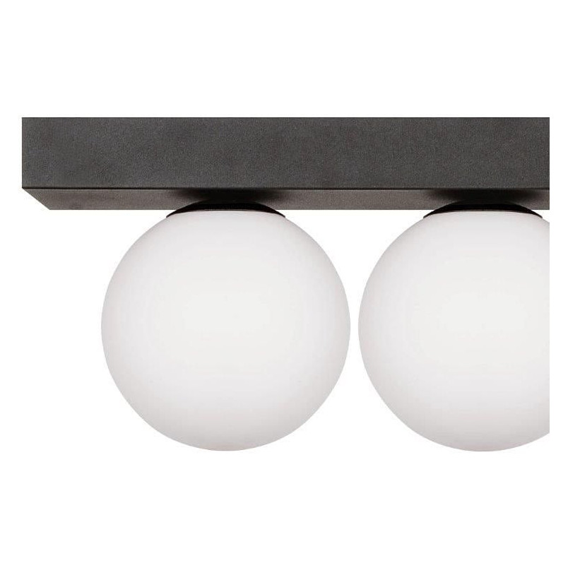Plafon szklany Sphere III biały/czarny ZumaLine - Eleganckie oświetlenie