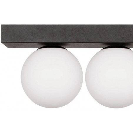 Plafon szklany Sphere III biały/czarny ZumaLine - Eleganckie oświetlenie