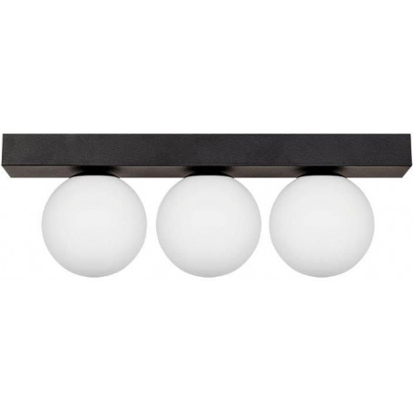 Plafon szklany Sphere III biały/czarny ZumaLine - Eleganckie oświetlenie
