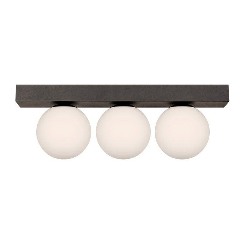 Plafon szklany Sphere III biały/czarny ZumaLine - Eleganckie oświetlenie