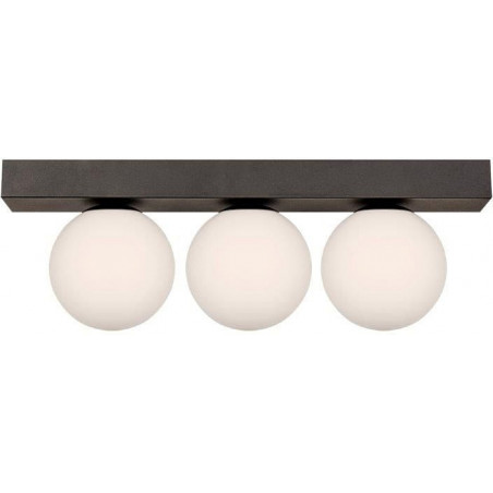 Plafon szklany Sphere III biały/czarny ZumaLine - Eleganckie oświetlenie