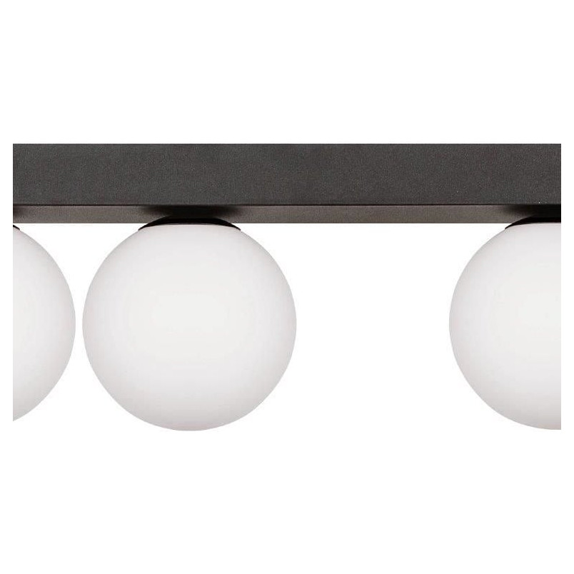 Plafon szklany Sphere III biały/czarny ZumaLine - Eleganckie oświetlenie