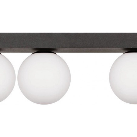 Plafon szklany Sphere III biały/czarny ZumaLine - Eleganckie oświetlenie