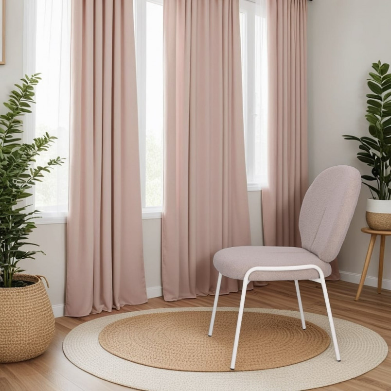 Krzesło tapicerowane Bianco szare Intesi | Komfort i styl boho