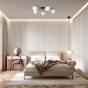 Lampa wisząca Martin II - szklana kula, biało-czarna | TK Lighting