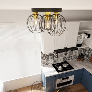 Plafon druciane kule Nest Premium III | Emibig - Loftowy design