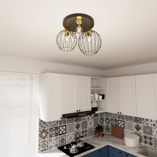 Plafon druciane kule Nest Premium III | Emibig - Loftowy design