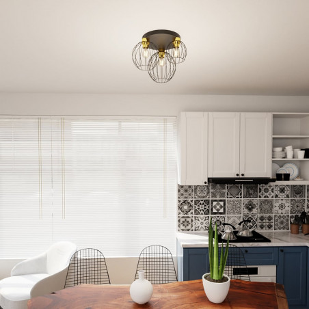 Plafon druciane kule Nest Premium III | Emibig - Loftowy design