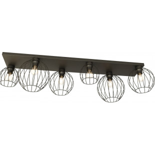 Plafon druciane kule Nest VI 126cm czarny - Emibig | Sklep z lampami