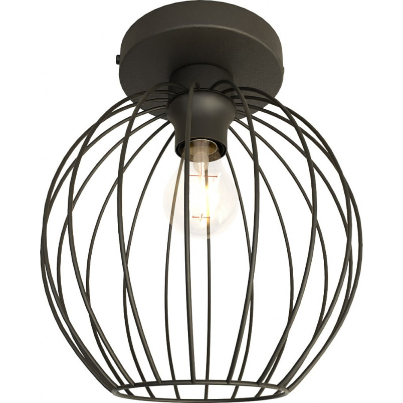 Plafon druciana kula Nest 24cm czarny Emibig - Loftowy design