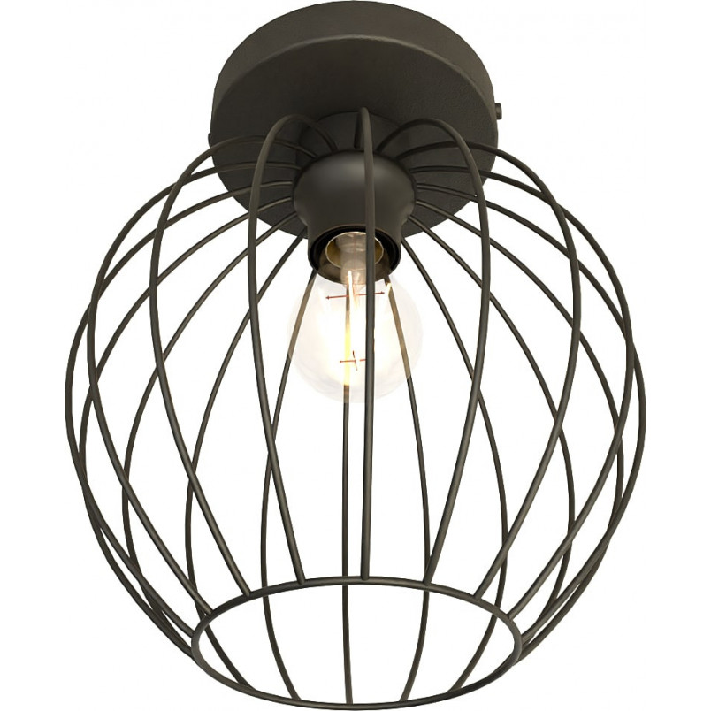 Plafon druciana kula Nest 24cm czarny Emibig - Loftowy design