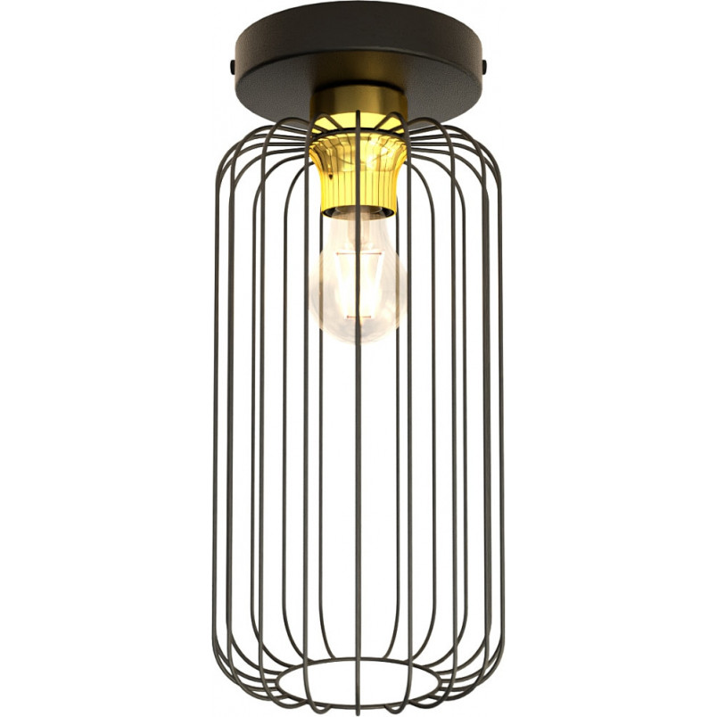 Plafon druciany Barn czarno-złoty Emibig | Loftowy design